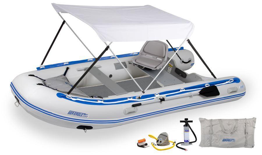 Sea Eagle 12'6" Sport Runabout Inflatable Boat(Swivel Seat Canopy)