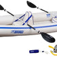 Sea Eagle 370 Pro 3 Person Inflatable Portable Sport Kayak Canoe Boat w/ Paddles