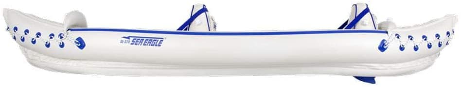 Sea Eagle 370 Pro 3 Person Inflatable Portable Sport Kayak Canoe Boat w/ Paddles