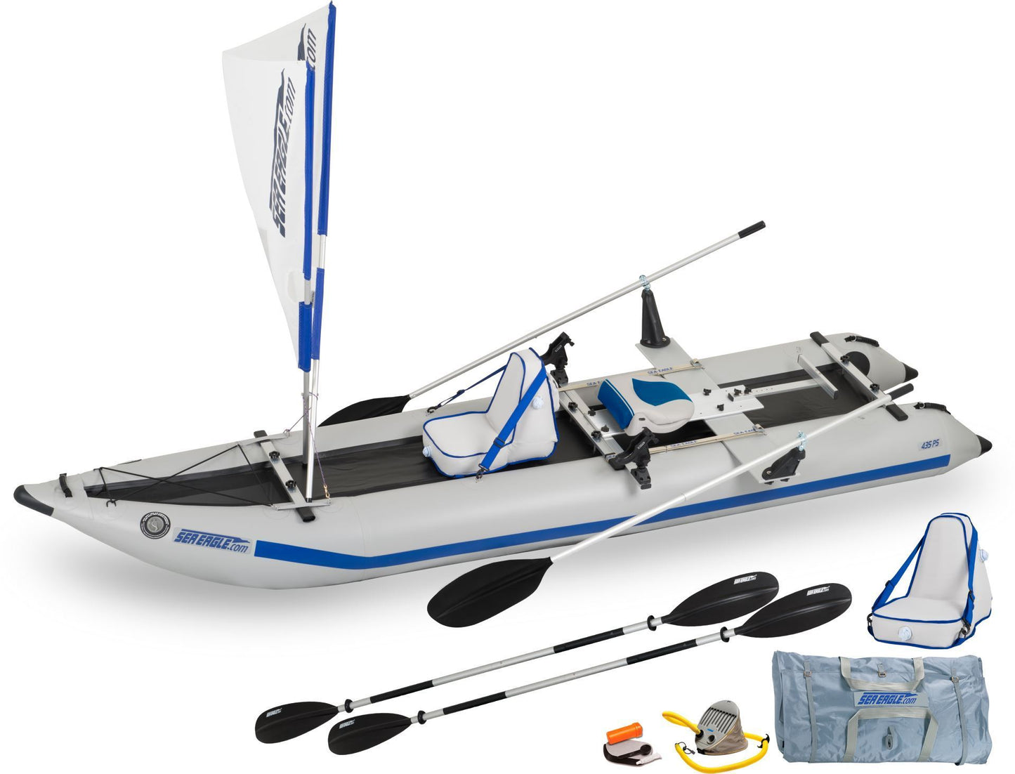 Sea Eagle 435ps Paddleski™ Inflatable Kayak (QuikRow 4-in-1)