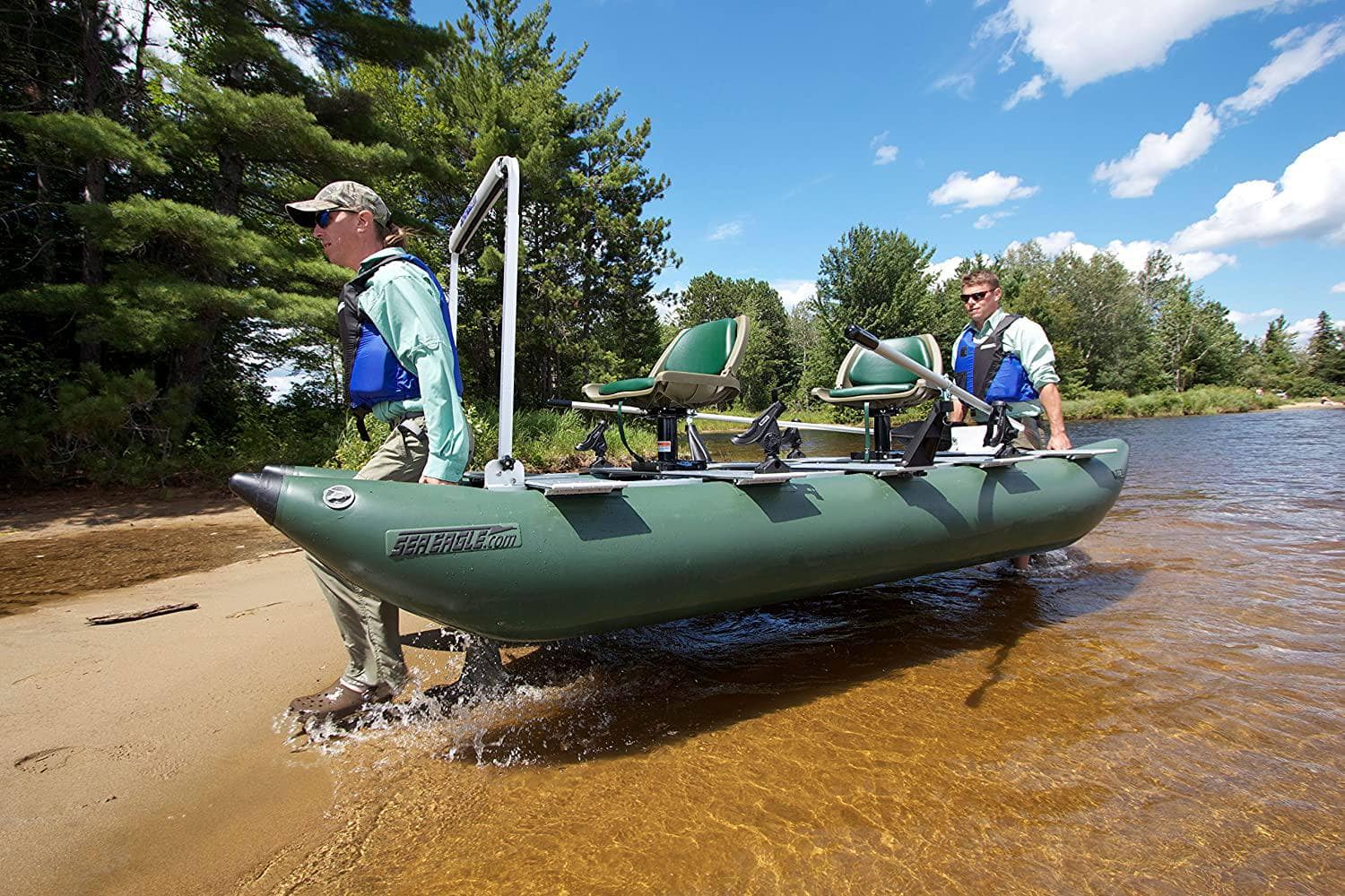 Sea Eagle 375FC FoldCat Inflatable Fishing Boat, Pro Angler Guide Package