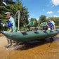 Sea Eagle Green 375fc Inflatable FoldCat Fishing Boat - Pro Angler Guide Package