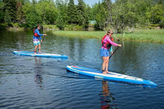 Sea Eagle NeedleNose 12'6" Inflatable Stand Up Paddle Board SUP with Patented Wave Piercing Bow - Electric Pump Package