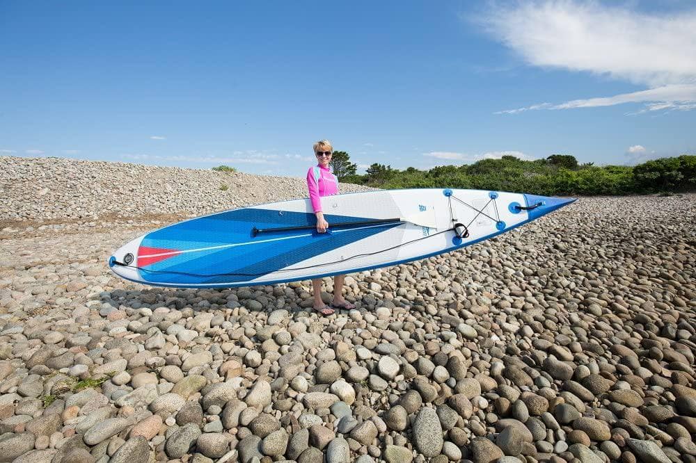 Sea Eagle NeedleNose 14' Inflatable Paddle Board SUP with Patented Wave Piercing Bow - Deluxe Package