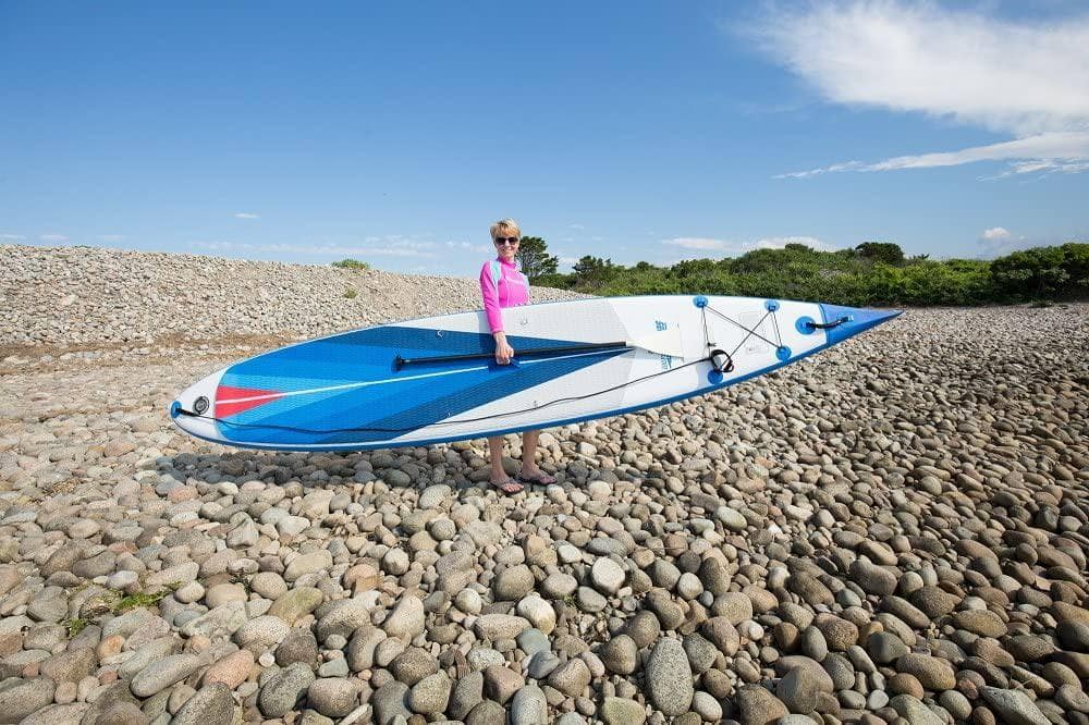 Sea Eagle NeedleNose 14' Inflatable Paddle Board SUP with Patented Wave Piercing Bow - Deluxe Package