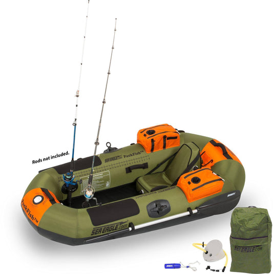Sea Eagle PF7K PackFish Inflatable Boat  Fishing Package (Deluxe)