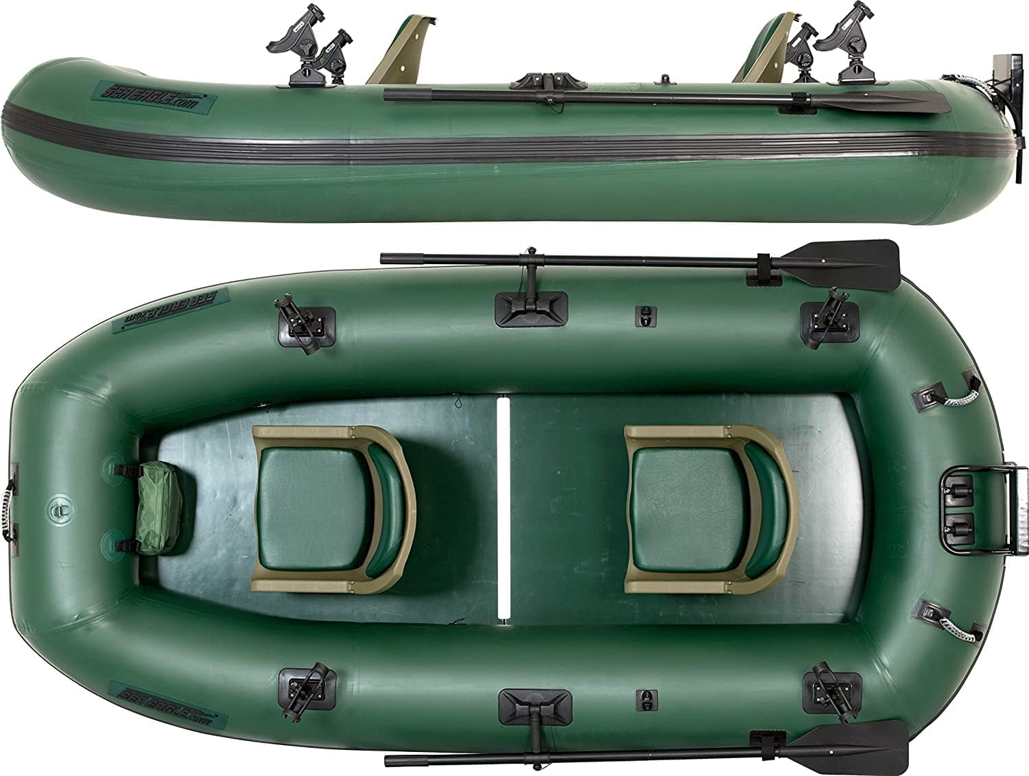 Sea Eagle Stealth Stalker STS10 Frameless Fishing Boat, Green