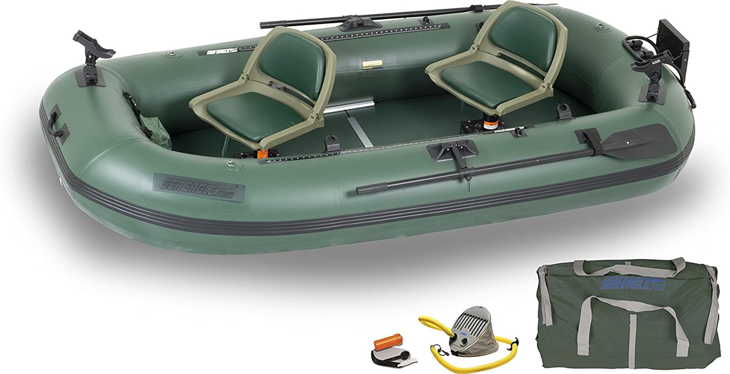 Sea Eagle Stealth Stalker STS10 Frameless Fishing Boat, Green