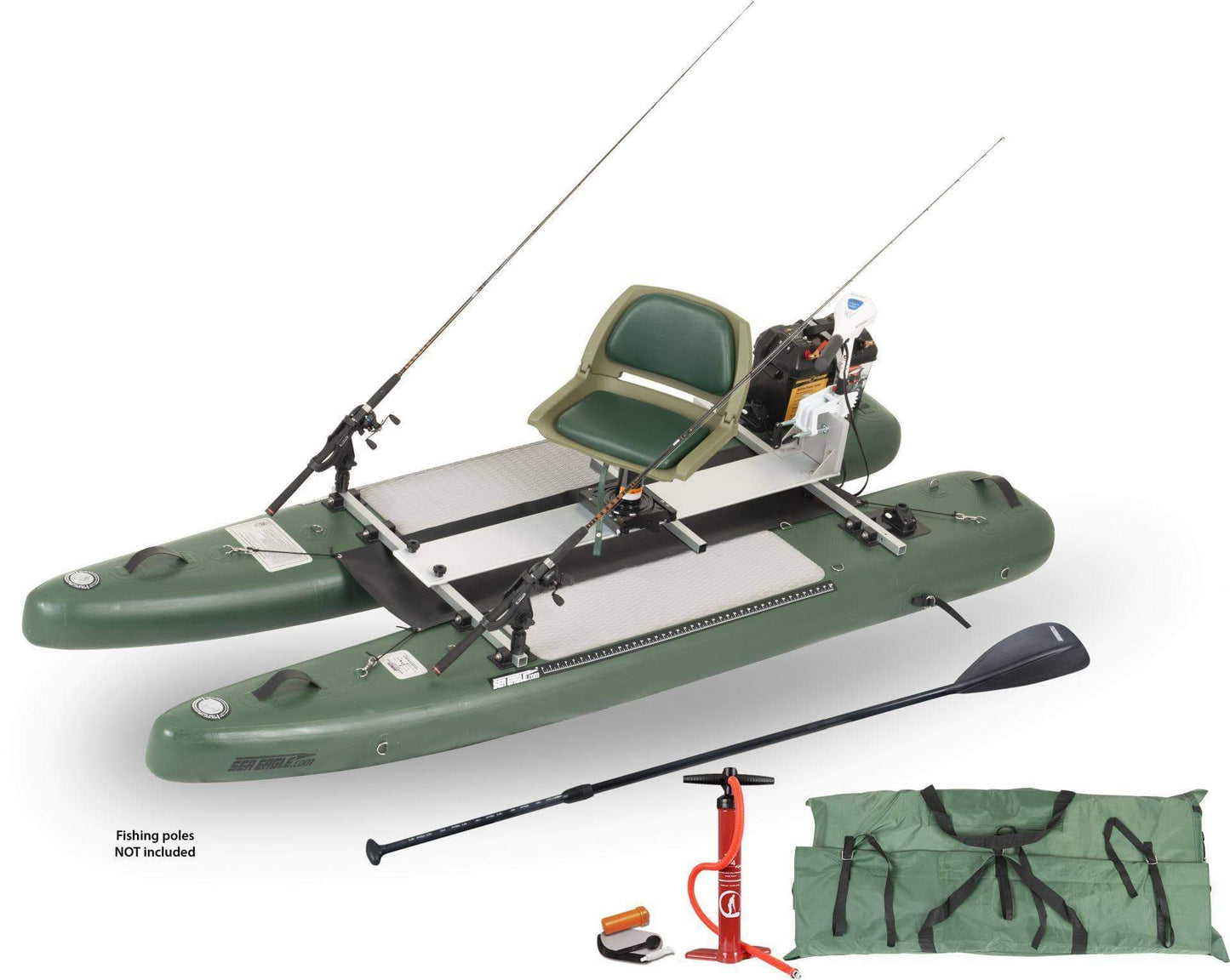 Sea Eagle SUPCat10 Inflatable Fishing Stand-Up Paddleboard (WaterSnake Motor)