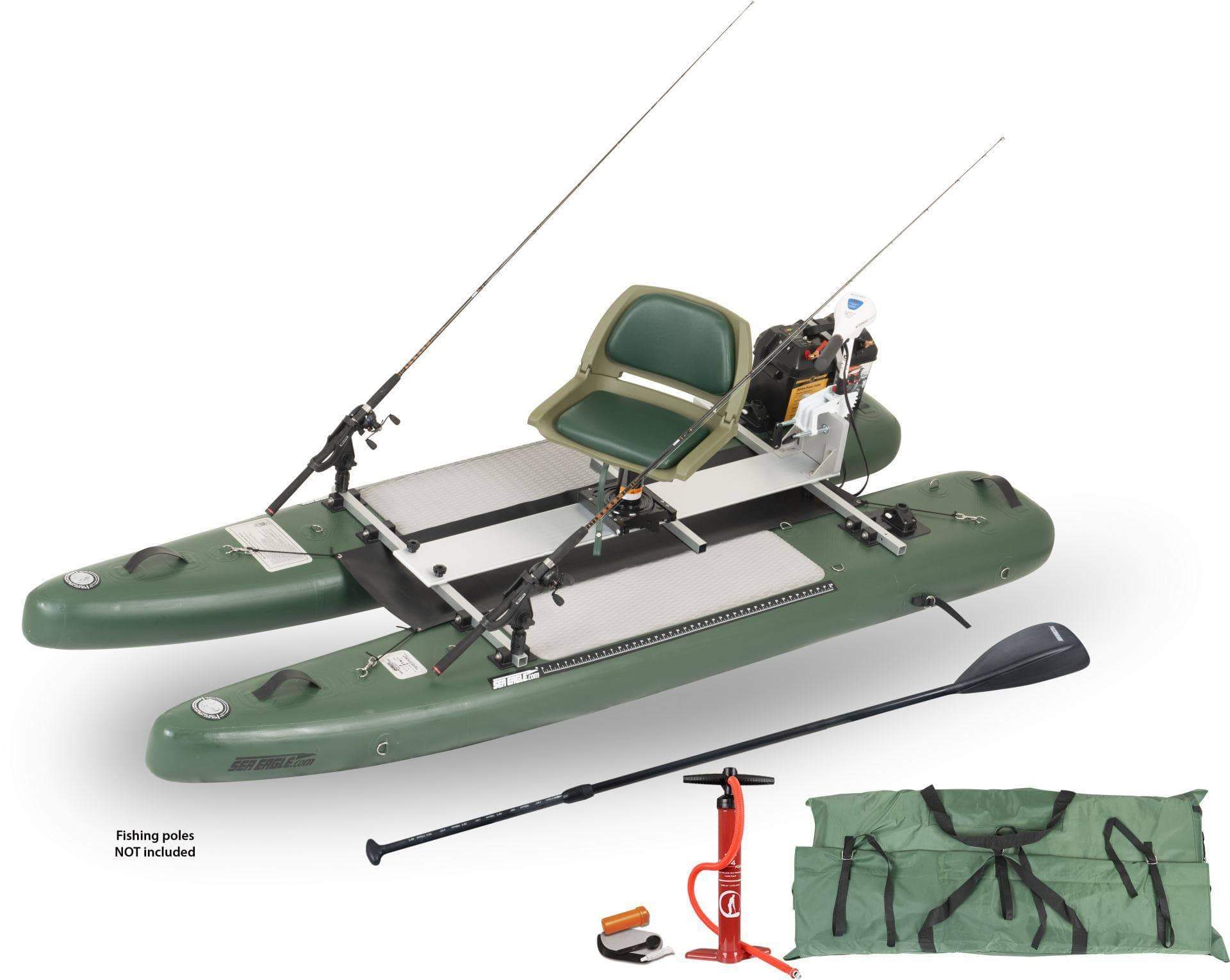 Sea Eagle SUPCat10 Inflatable Fishing Stand-Up Paddleboard (WaterSnake Motor)