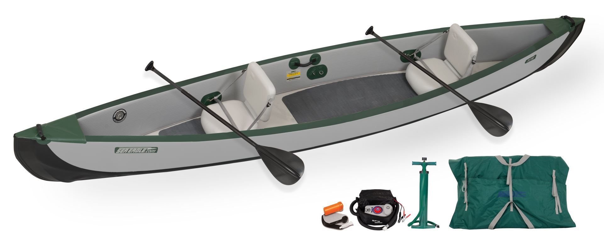 Sea Eagle TC16 Inflatable Canoe (2 Person Electric Pump)