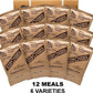 MRE STAR MEALS READY TO EAT - CASE OF 12 WITH HEATER