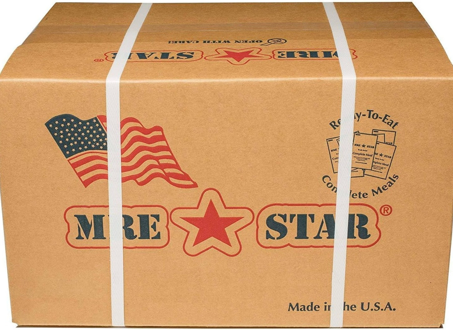 MRE STAR MEALS READY TO EAT - CASE OF 12 WITH HEATER