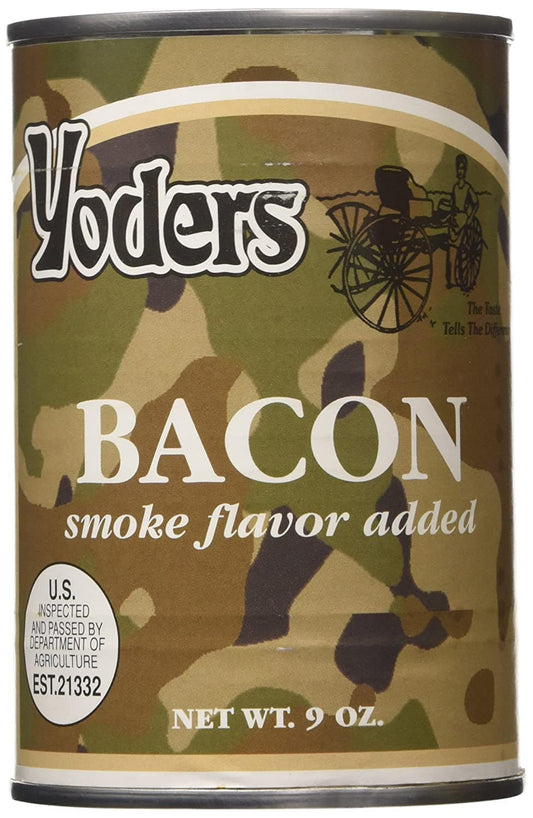 Yoders Canned Bacon Fully Cooked, 9 Ounce