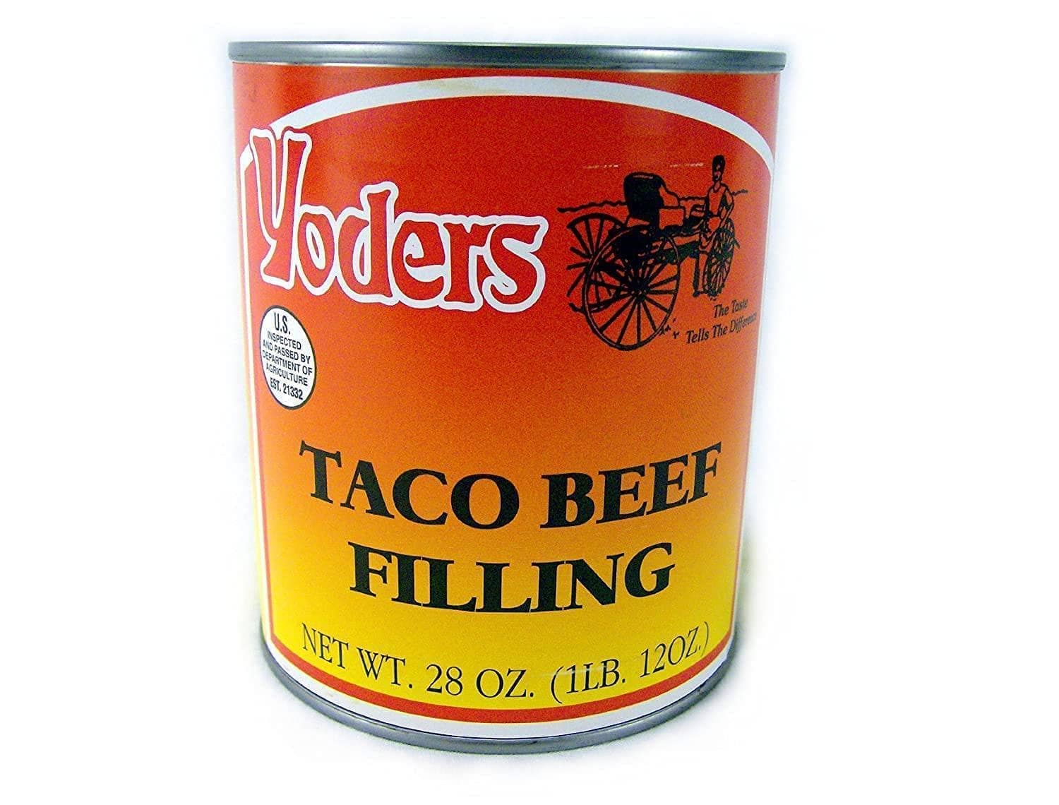 Yoders Canned Taco Seasoned Beef-long Shelf Life, 28oz (CAN(01)