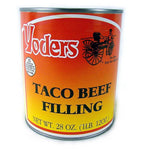 Yoders Canned Taco Seasoned Beef-long Shelf Life, 28oz (CAN(01)