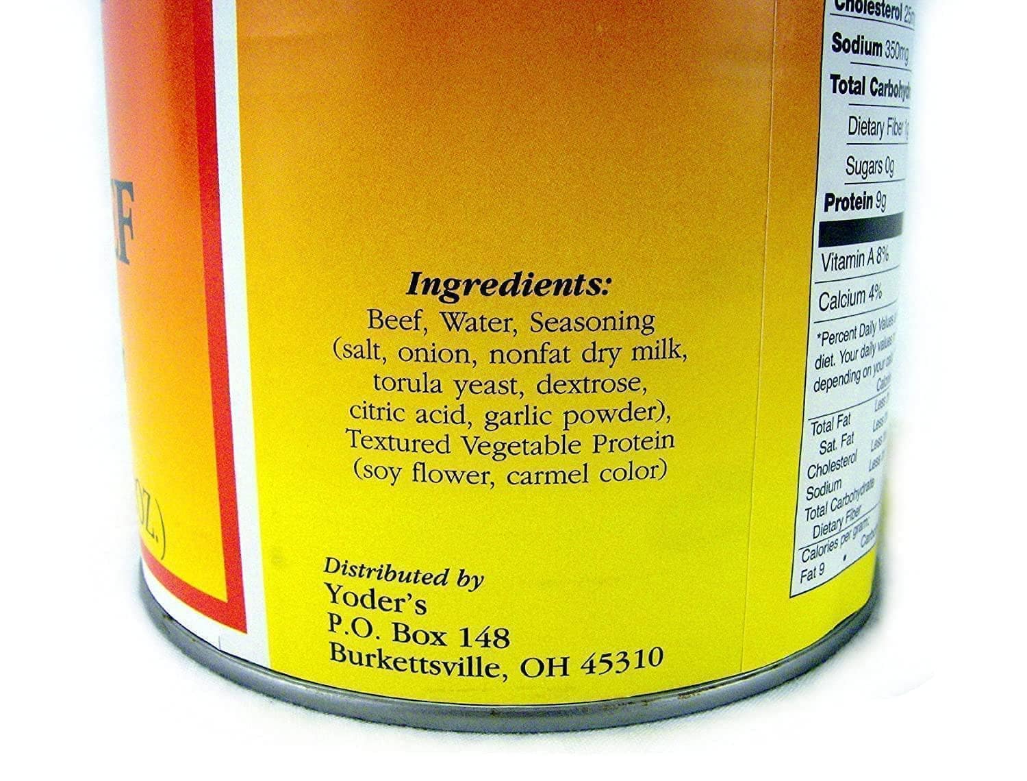 Yoders Canned Taco Seasoned Beef-long Shelf Life, 28oz (CAN(01)