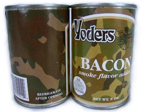 Yoder's Fully cooked Canned Bacon, Half Case (6 Cans)