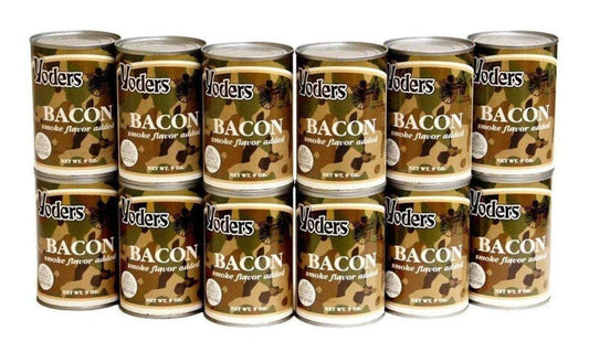 Yoder's ready to eat Canned Bacon Case (12 Cans)