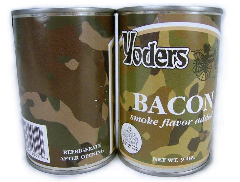 Yoder's ready to eat Canned Bacon Case (12 Cans)