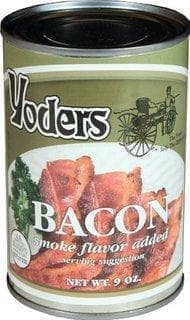 Yoder's ready to eat Canned Bacon Case (12 Cans)